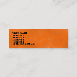 Orange Wash Mini Visitenkarte