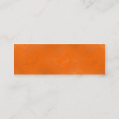 Orange Wash Mini Visitenkarte (Rückseite)