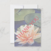 ORANGE WASSER LILY CUSTOMIZABLE RSVP CARDS (Rückseite)