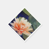ORANGE WASSER LILY PAPER NAPKINS SERVIETTE (Ecke)