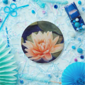 ORANGE WASSER-LILY-PAPIERPLATTE PAPPTELLER (Party)