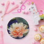 ORANGE WASSER-LILY-PAPIERPLATTE PAPPTELLER (Party)