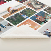 Orange Wasserfarbe Große Fotomaterial Sherpadecke (3/4)