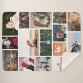 Orange Wasserfarbe Große Fotomaterial Sherpadecke (Vorderseite (Horizontal))