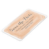Orange Wasserfarbe Speichern Sie das Datumsfenster Magnet (Linke Seite)