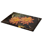 Orange Water Lilies Schneidebrett (Ecke)