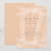Orange Watercolor Deko Save the Date (Vorne/Hinten)