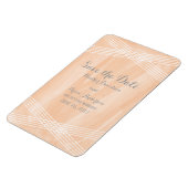 Orange Watercolor Deko Save the Date Magnet (Linke Seite)