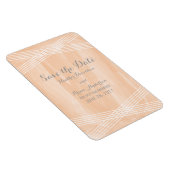 Orange Watercolor Deko Save the Date Magnet (Rechte Seite)
