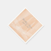 Orange Watercolor Deko Wedding Serviette (Ecke)