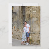 Orange Watercolor | Einladung Ihres Fotos hinzufüg (Rückseite)