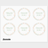 Orange Watercolor Elegant Vielen Dank Sticker (Blatt)