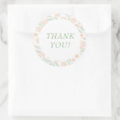 Orange Watercolor Elegant Vielen Dank Sticker (Tasche)