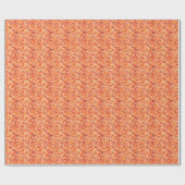 Orange Watercolor Geschenkpapier (Flach)