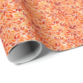 Orange Watercolor Geschenkpapier (Rolleneckpunkt)