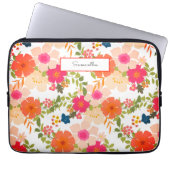 Orange Watercolor Laptopschutzhülle (Vorderseite)