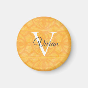 Orange Watercolor Magnet