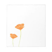 Orange Watercolor Notizblock (Vorderseite)