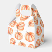 Orange Watercolor Pumpkin Pattern Geschenkschachtel (Vorderseite)