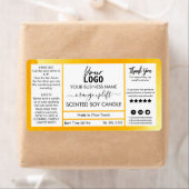 Orange Watercolor Scented Soy Candle (Insitu)