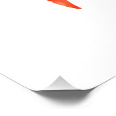 Orange Watercolor Sea Craps Poster Print (Ecke)