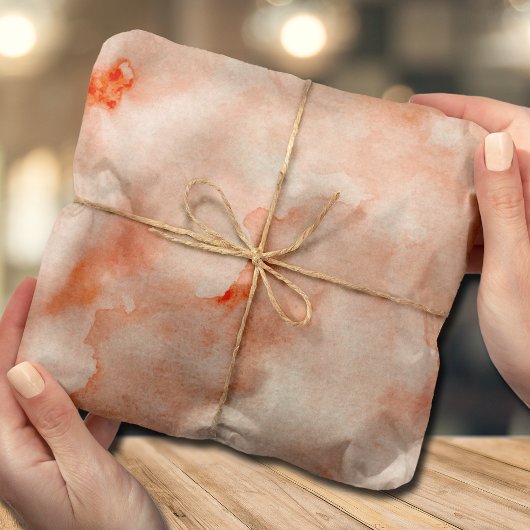 Orange Watercolor Seidenpapier