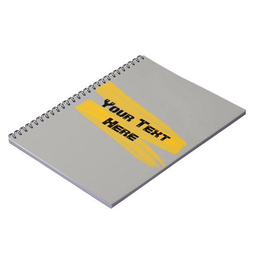 Orange Watercolor Stroke Notizblock (Linke Seite)