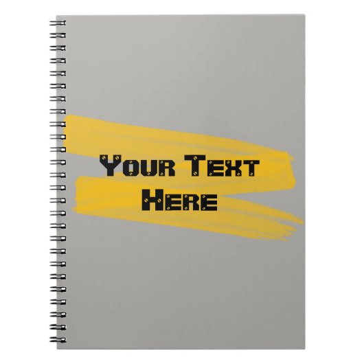 Orange Watercolor Stroke Notizblock (Vorderseite)