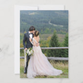 Orange Watercolor Vielen Dank | Foto hinzufügen Einladung (Rückseite)