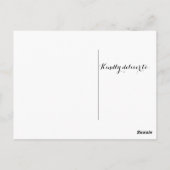 Orange Watercolor Zickzack Danke Postcard Postkarte (Rückseite)