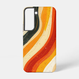 Orange Wave Rush Handyhülle Samsung Galaxy Hülle