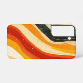 Orange Wave Rush Handyhülle Samsung Galaxy Hülle (Rückseite (Horizontal))
