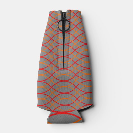 Orange Waves Flaschenkühler (Rückseite)