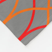 Orange Waves Fleecedecke (Ecke)
