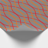 Orange Waves Geschenkpapier (Ecke)