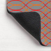 Orange Waves Mousepad (Ecke)