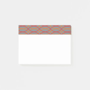 Orange Waves Post-it Klebezettel
