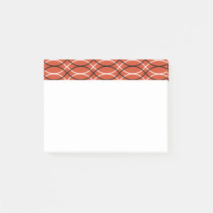 Orange Waves Post-it Klebezettel