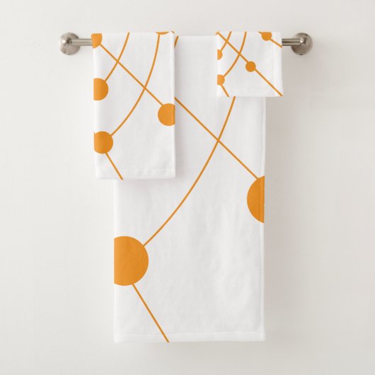 Orange Web Badhandtuch Set (Insitu)