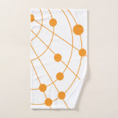 Orange Web Badhandtuch Set (Handtuch)