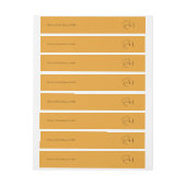 Orange Wedding Einladung (Bogen)