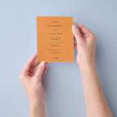 Orange Wedding Flyer (Gruppe)
