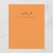 Orange Wedding Flyer (Hinten)