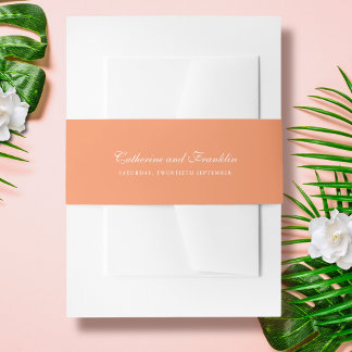 Orange Wedding Invitation Bly Band