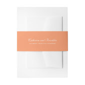 Orange Wedding Invitation Bly Band (Vorderseite Beispiel)