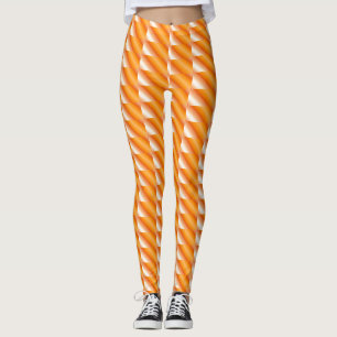 Orange Wedges Leggings