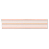 Orange weiche Streifen 14" X 72" Tabellen-Läufer Kurzer Tischläufer (Horizontal)