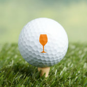 Orange Weinglas Golfball (Insitu T-Shirt)