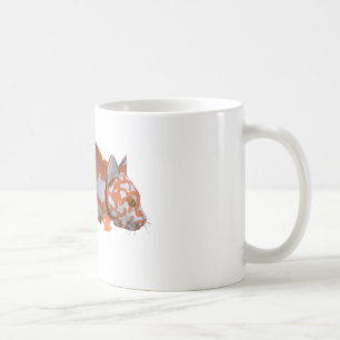 Orange-weiß gefleckter Wels Kaffeetasse