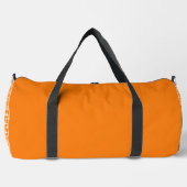 Orange-Weiß-Karomuster groß Duffle Bag (Vorderseite)